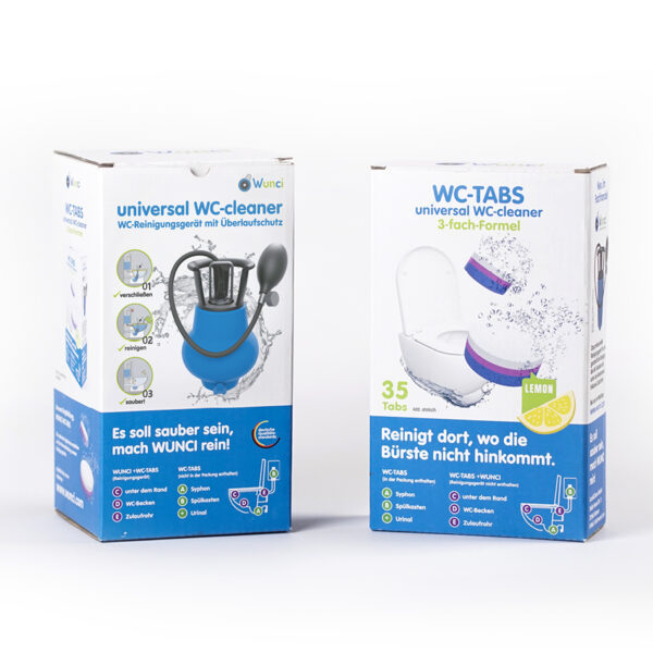 Angebot : 1x Wunci Reinigungsgerät + 1x Wunci WC-Tabs